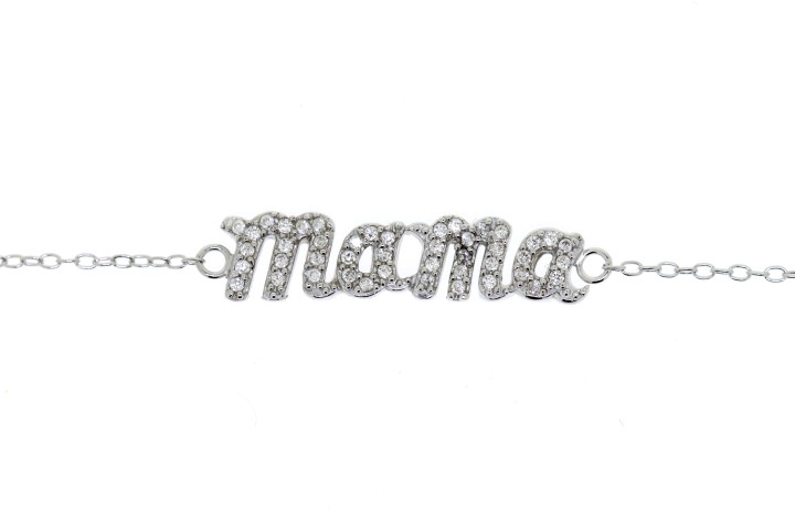 Pulsera plata 925 mama cz