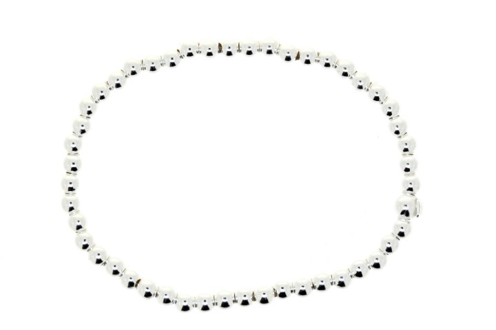 Pulsera plata 925 elastica bola 4mm
