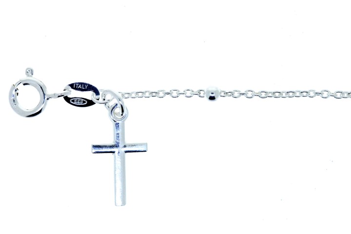 Rosary bracelet 18cm sterling silver