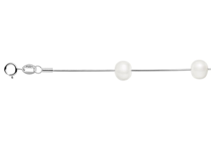 [07924P171PBL] Silver 925 pearl bracelet