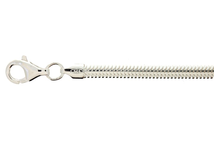 Silver 925 real snake bracelet 18cm sterling silver