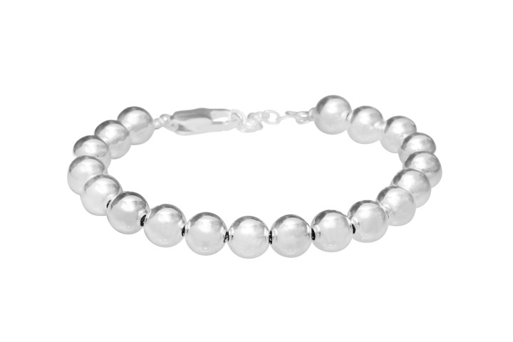 Sterling silver balls bracelet