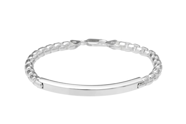 Sterling silver id bracelet 19cm sterling silver