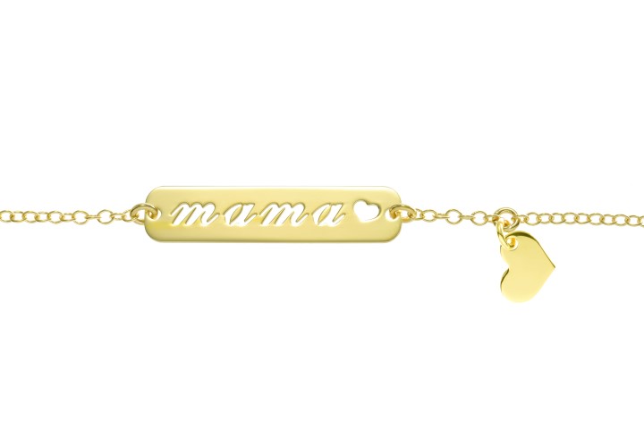 Pulsera plata 925 placa mama
