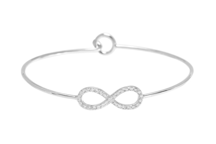 Silver 925 bracelet infinity cz