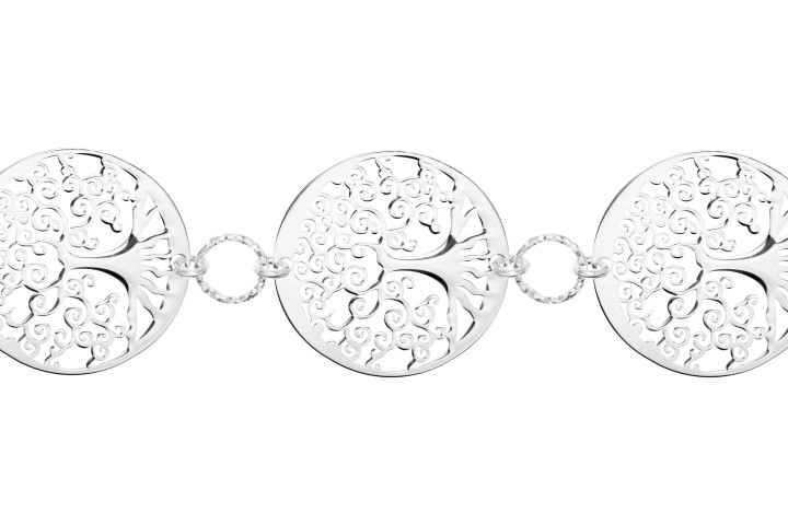 Pulsera plata 925 arbol de la vida