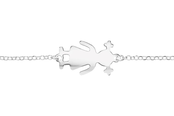 Silver 925 girl bracelet 16+5cm sterling silver