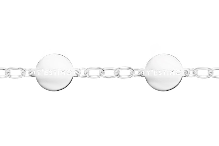 Pulsera plata 925 placa t´estimo
