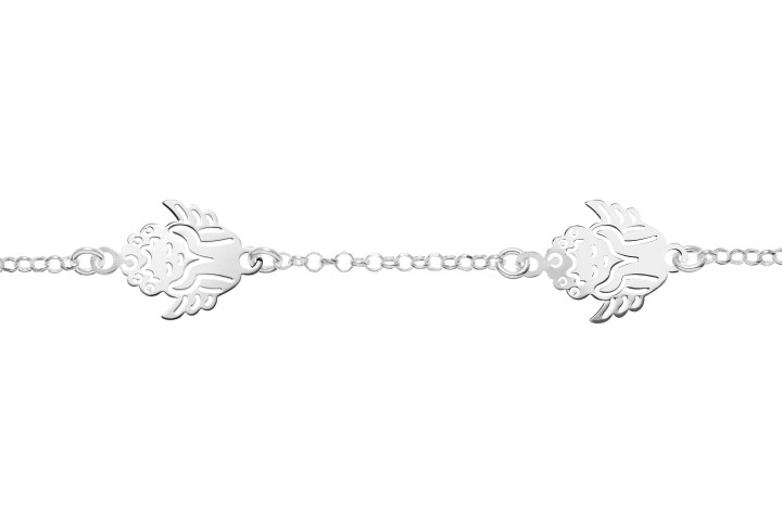 Silver 925 angel bracelet 16+5cm sterling silver