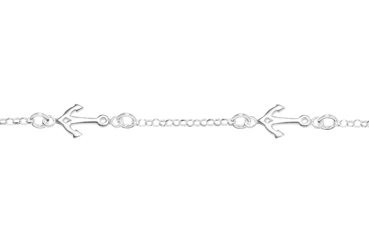 Silver 925 anchor bracelet