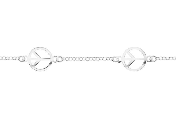 Silver 925 anchor bracelet 16+5cm sterling silver