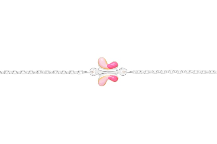 Pulsera plata 925 mariposa esmaltada