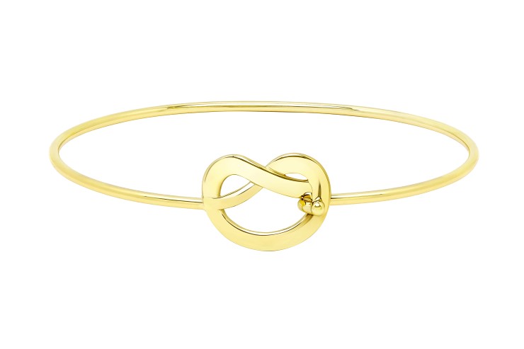 Brazalete plata 925 rigido nudo