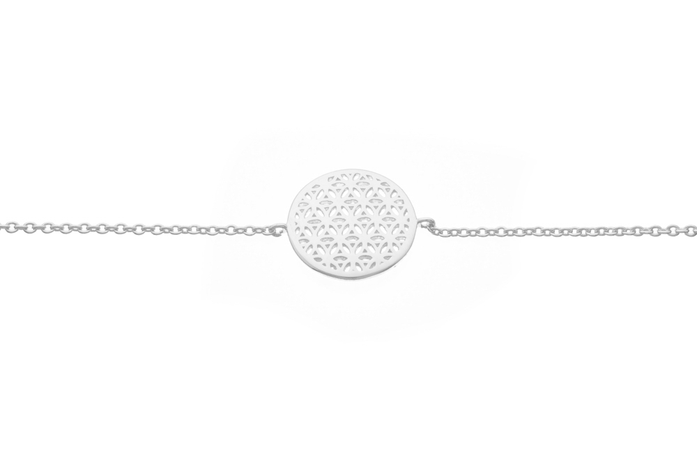 Pulsera plata 925 flor de la vida