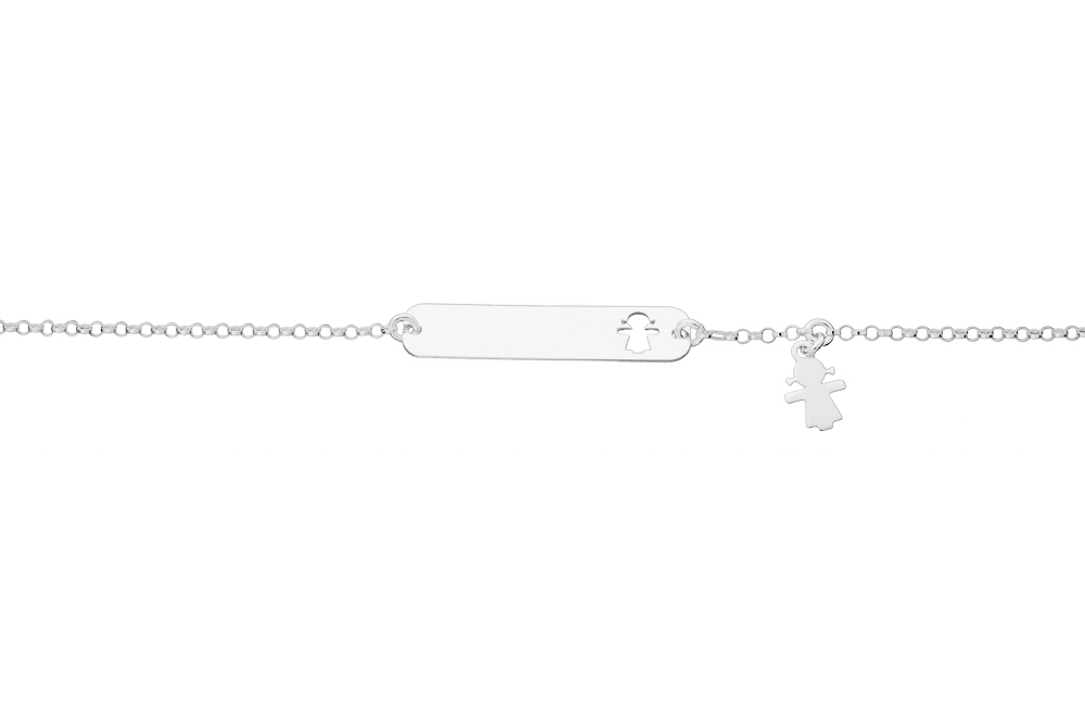 Pulsera plata 925 no me olvides niña