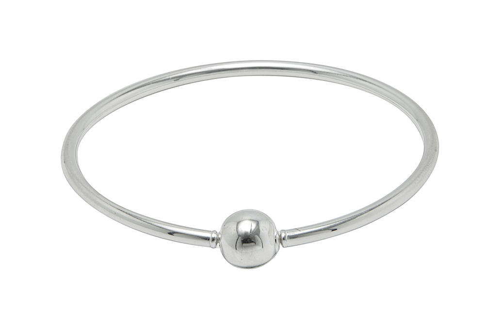 Pulsera plata 925 tubo flex c/cierre magnetico