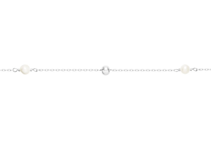 [10321P160PBL] Silver 925 bracelet with fresh 16+5cm sterling silver