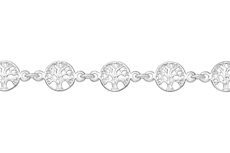 Pulsera plata 925 arbol de la vida