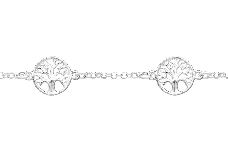 Pulsera plata 925 arbol de la vida