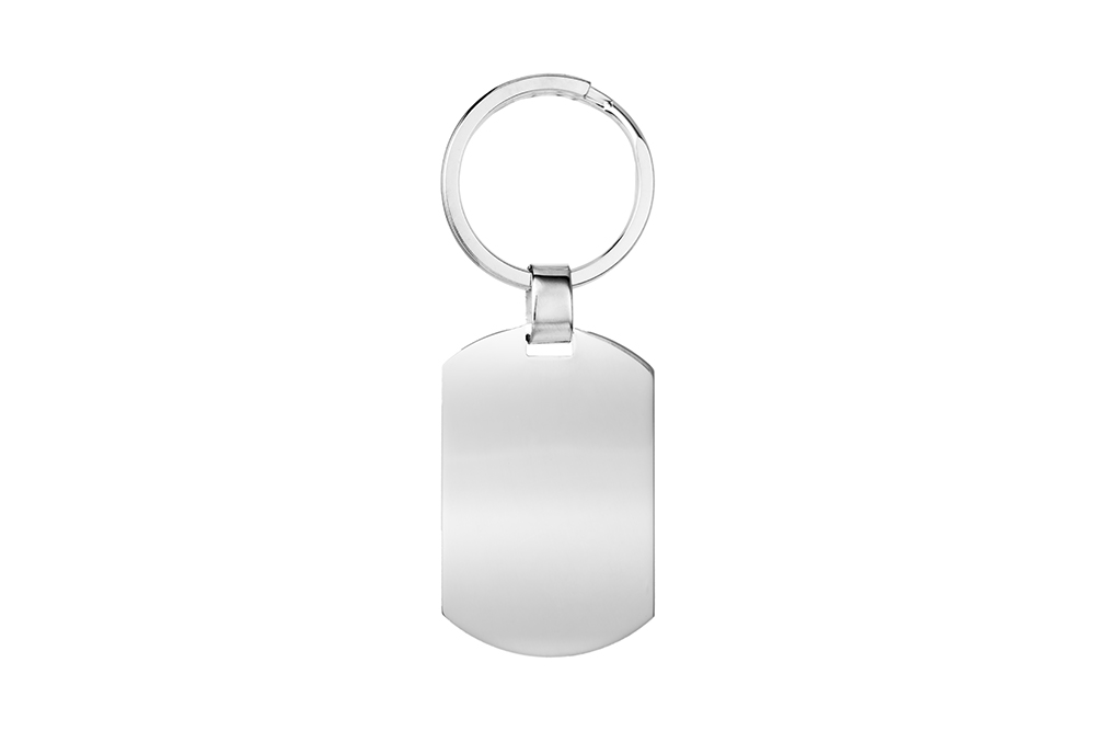 [1105000000PL] Llavero plata 925 aro placa militar