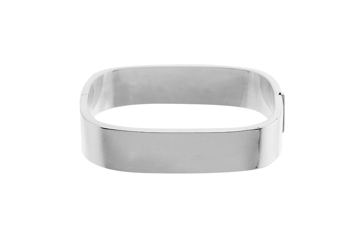 Brazalete esclava plata 925 cuadrada ancha
