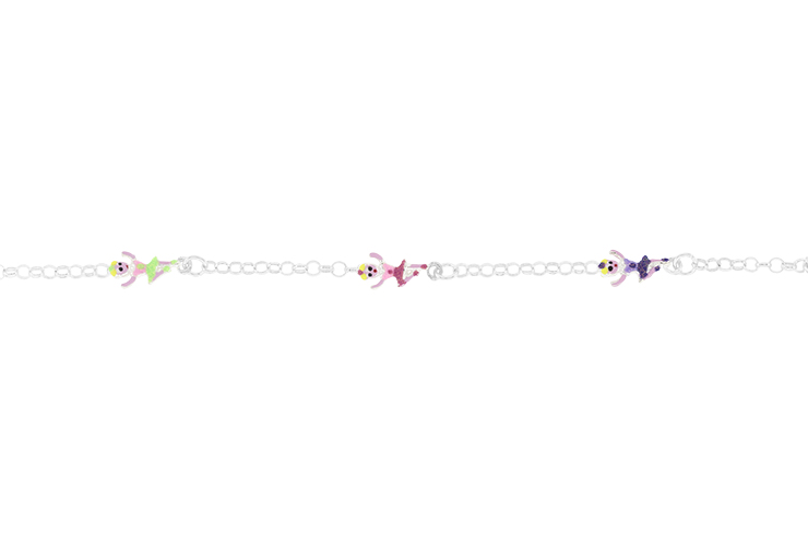 [11591P140EMC] Pulsera plata 925 bailarina esmaltada
