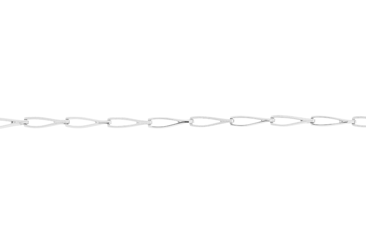 Silver 925 bracelet 18cm rhodium