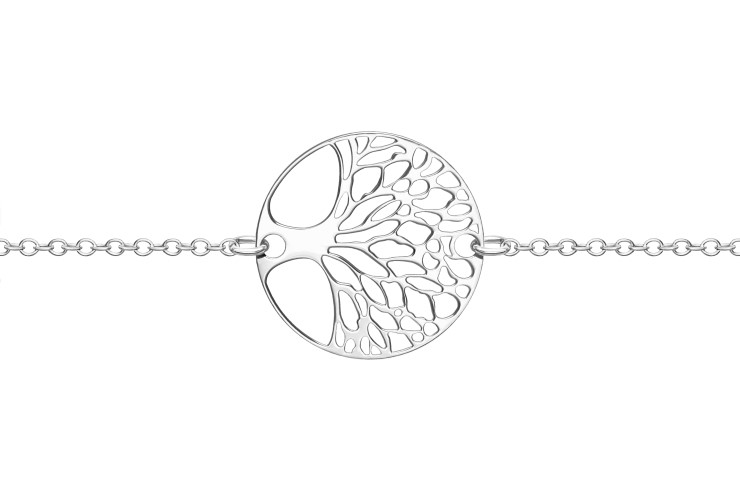 Pulsera plata 925 arbol de la vida