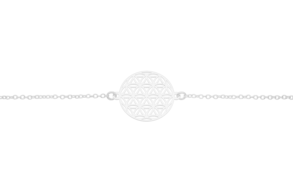 Pulsera plata 925 flor de la vida
