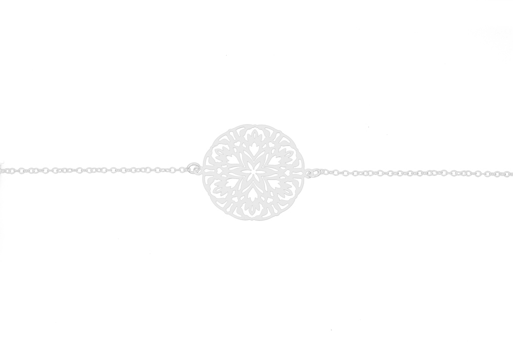 Silver 925 mandala bracelet
