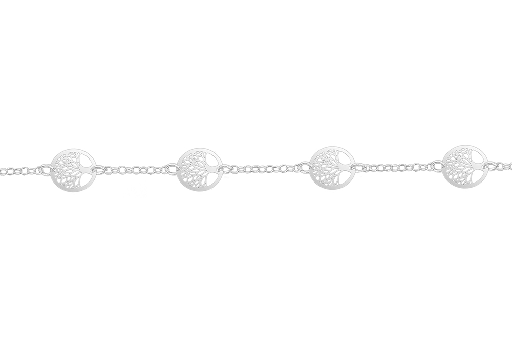 Pulsera plata 925 arbol de la vida