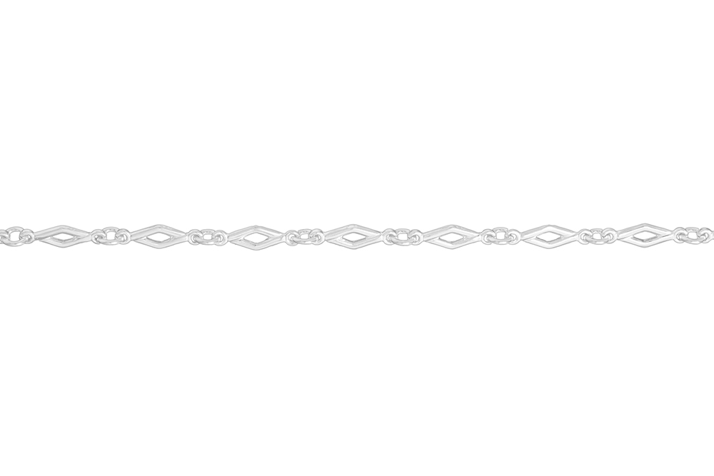 Pulsera plata 925 rombos