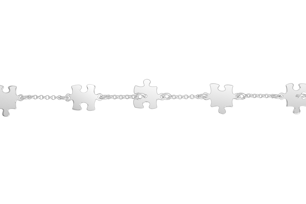 Pulsera plata 925 puzzles