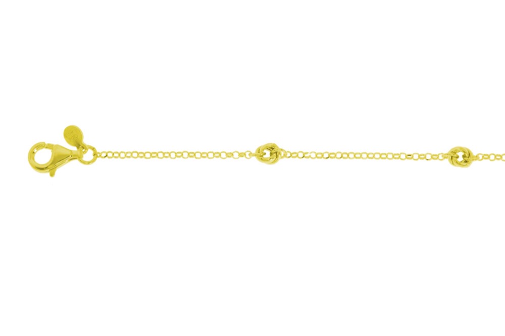 Pulsera plata 925 anillas entrelazadas