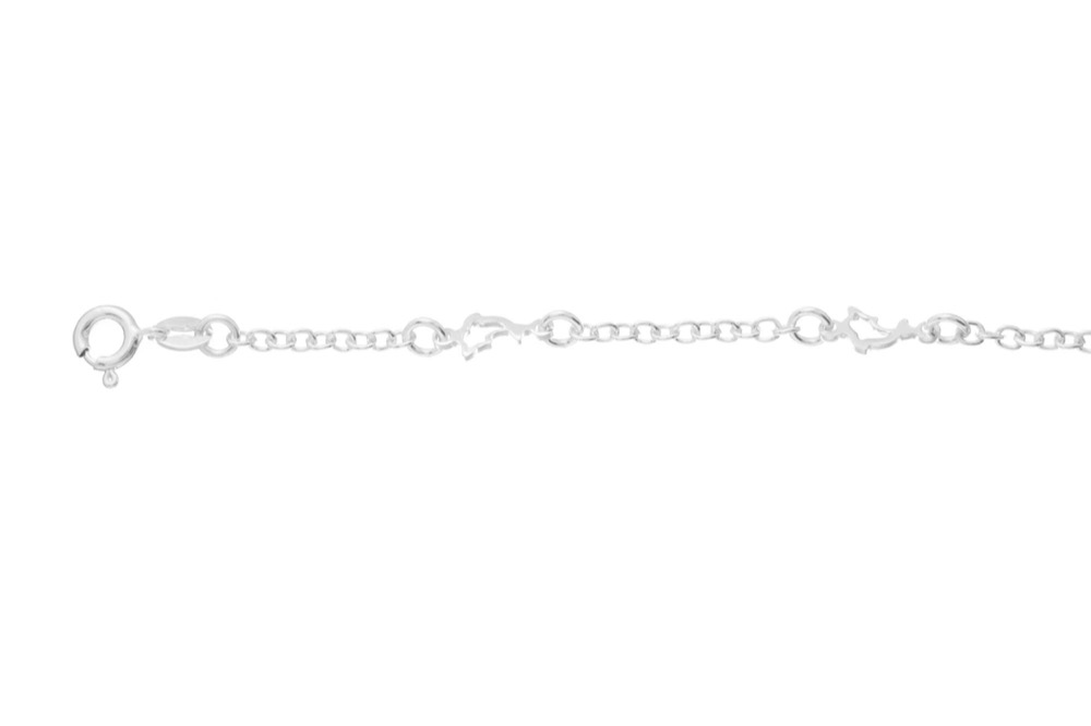 Tobillera plata 925 delfines