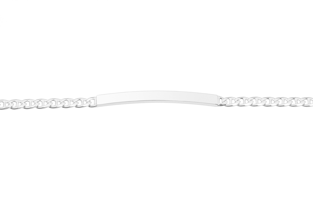 [1356801800PL] Silver 925 id bracelet 18cm sterling silver
