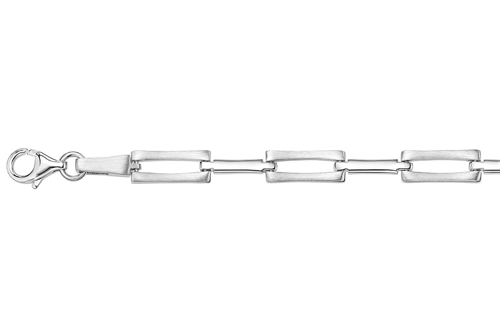 Silver 925 bracelet 18cm rhodium