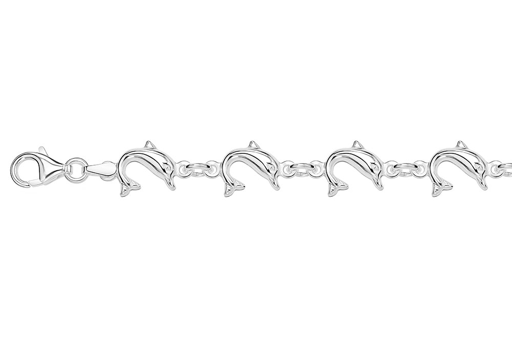 Pulsera plata 925 delfin