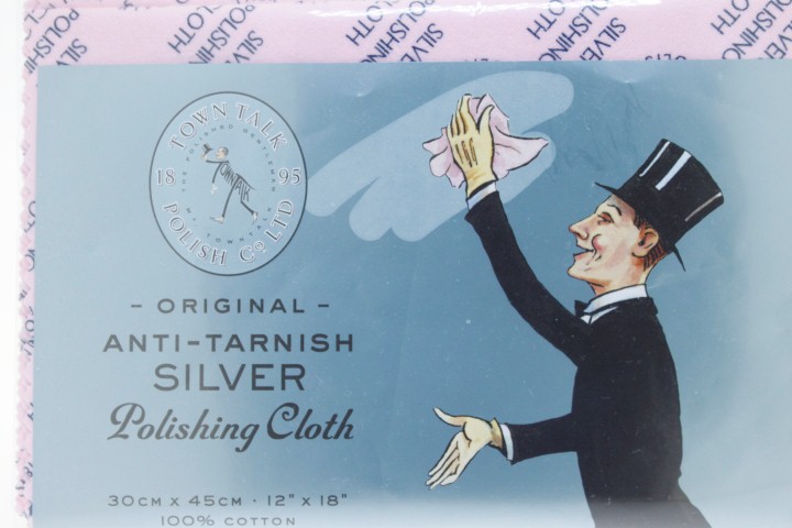 Anti-tarnish silver polishing cloths 30cmx45cm