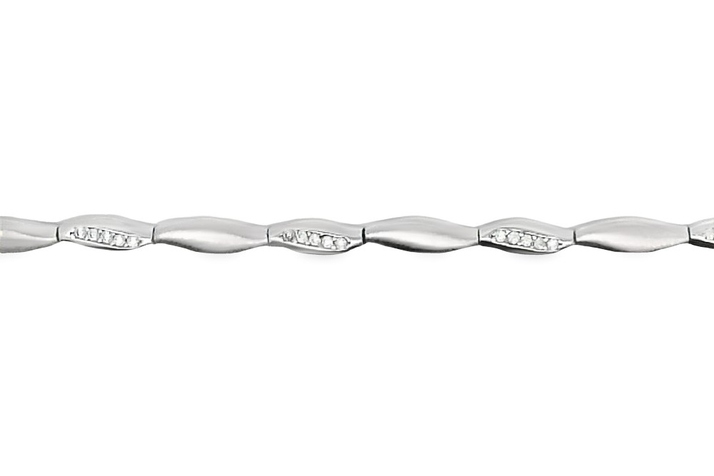 Sterling silver zirconia bracelet