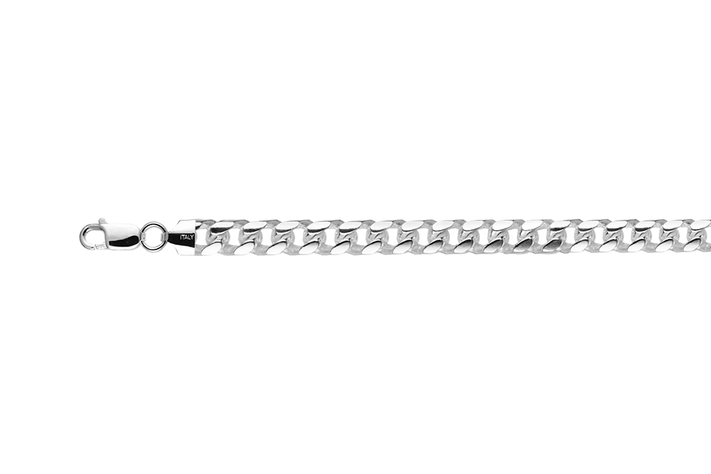 Sterling silver franco oval bracelet 120