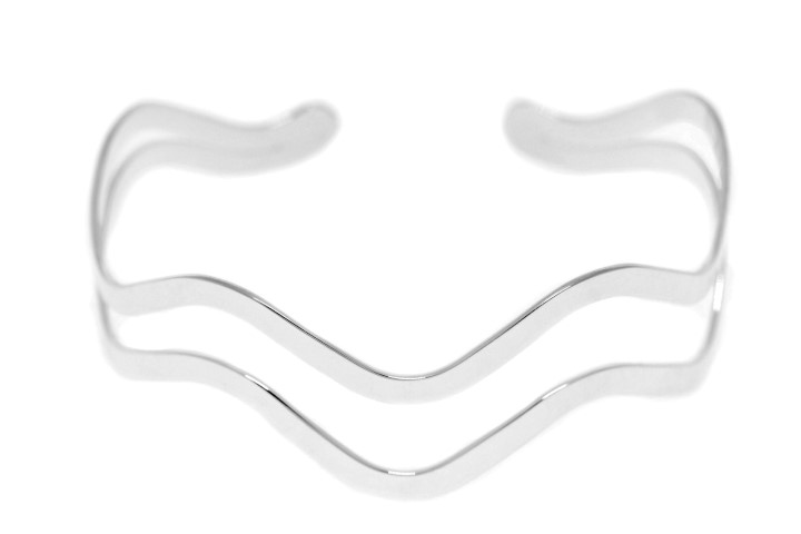 Bangle silver matt 925