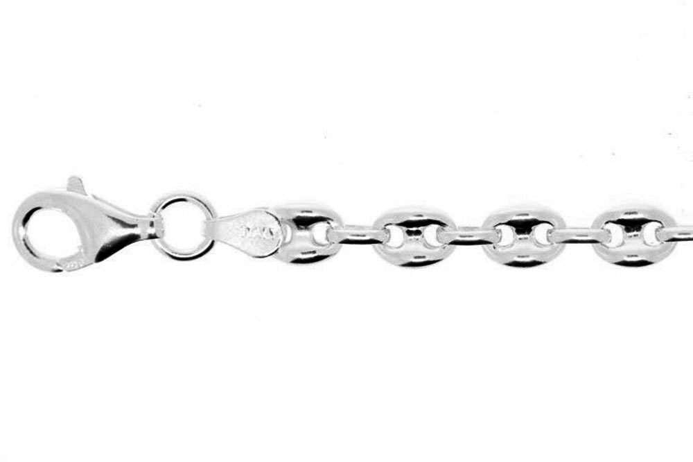 [0654601800PL] Hollow marina brazalet 18cm sterling silver (Sterling silver)