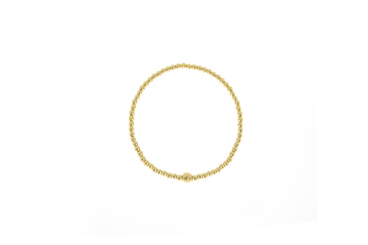 Pulsera plata 925 elastica bola 3mm