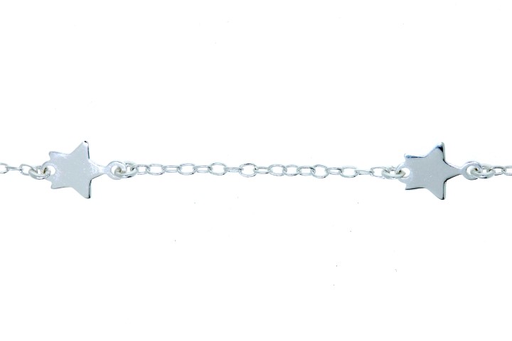 Pulsera plata 925 estrellas