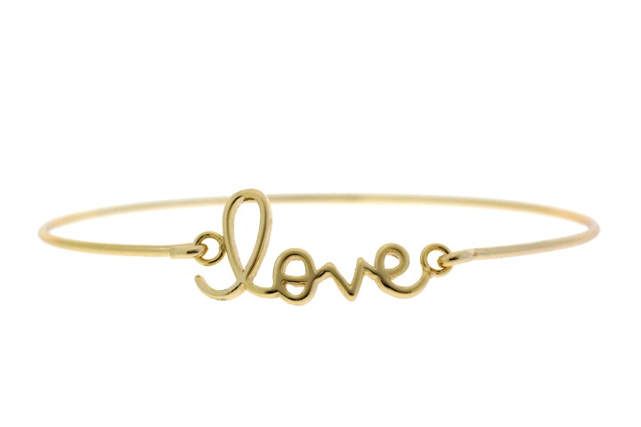Brazalete plata 925 rigido love