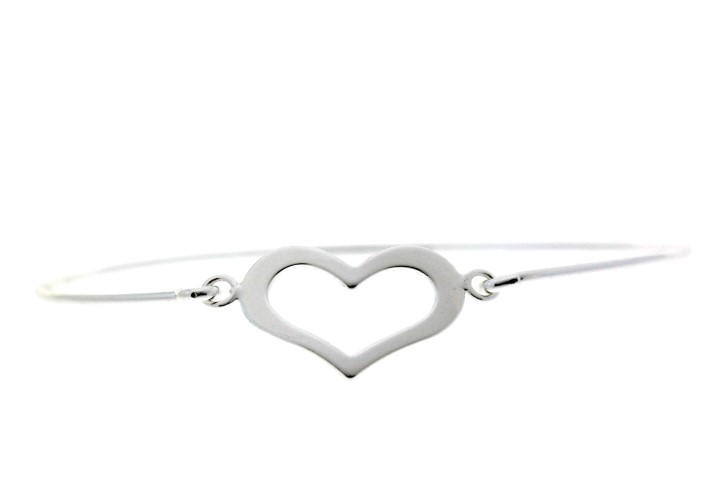 Silver 925 bracelet heart