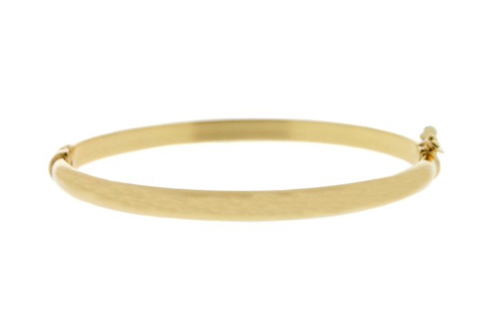 Brazalete esclava plata 925 1/2 caña 5mm c/cierre