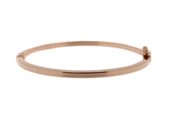 Brazalete esclava plata 925 tubo 3x3mm con cierre