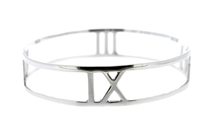 Silver 925 bracelet roman numbers